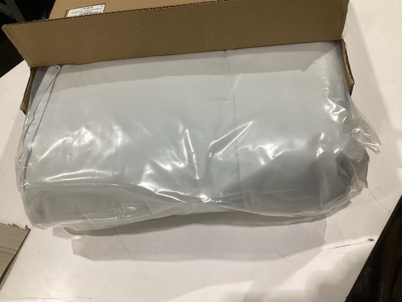 Condition photo showing Good Condition for (size unknown,grey)puredown lightweight feather comforter ultra soft thin light warmth box stitched duvet insert for warmer climates/sleeper light warmth-