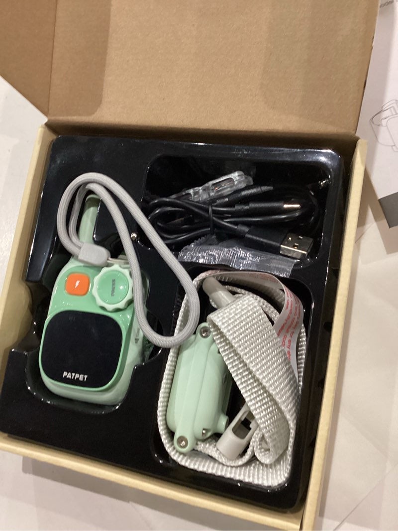 Condition photo showing Good Condition for PATPET Dog Training Collar - IPX7 Waterproof Static Collar for 8-100lbs Small Medium Large Dogs, 1800ft Rechargeable Dog Trainer, 3 Safe Modes, Green 1 Collar Green
