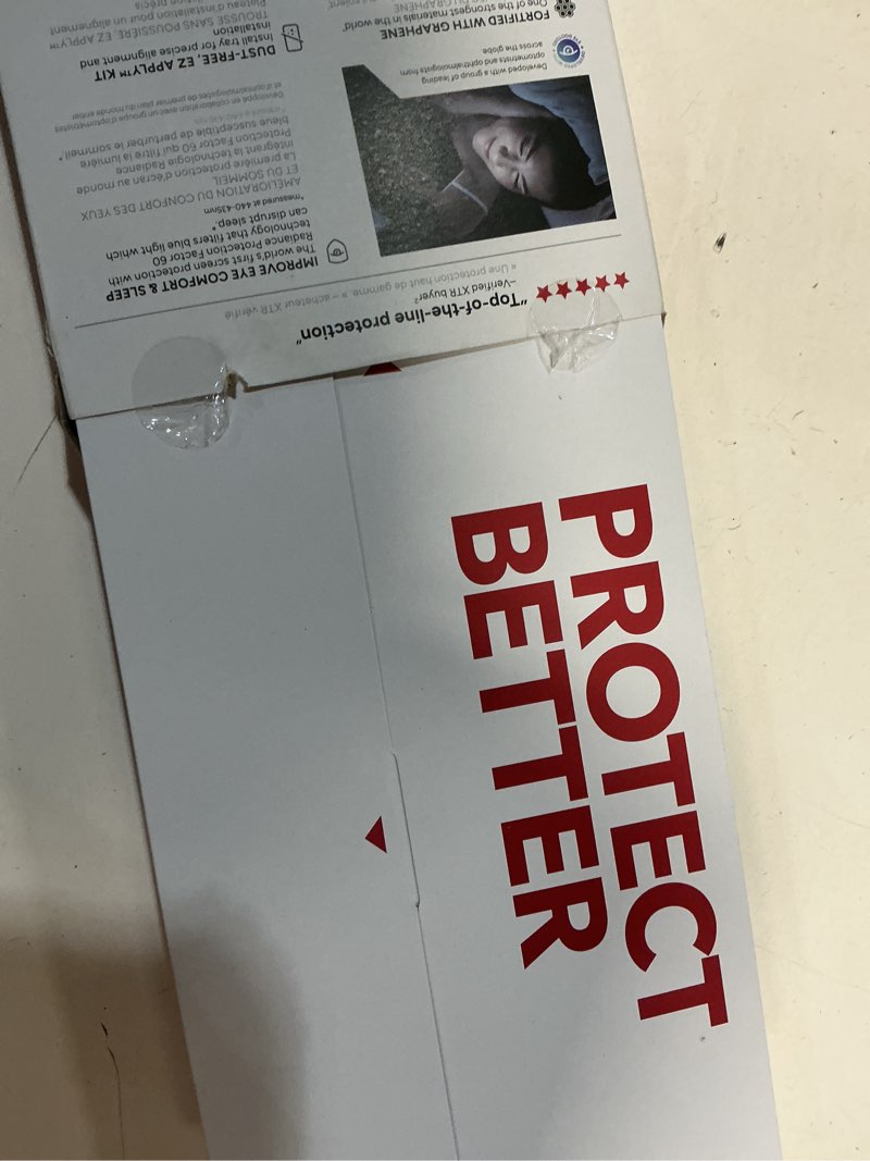 Condition photo showing New/Like New for ZAGG Glass XTR4 Samsung Galaxy S25 Ultra Screen Protector - Tempered Glass, 11X Stronger with Graphene, Blue Light Filtering, Anti-Reflective Technology, InvisibleShield, Easy Dust-Free Installation