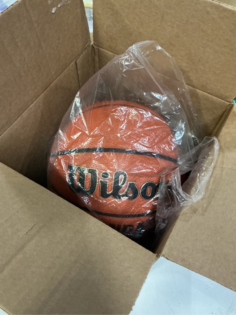 Condition photo showing New/Like New for WILSON NBA Forge Indoor/Outdoor Basketball - Brown, Size 7-29.5" Forge Size 7 -29.5" Brown