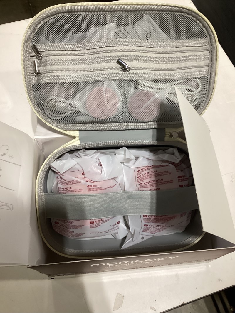 Condition photo showing New/Like New for momcozy wearable breast pump, hands free upgraded mobile flow | m9, app discreet control with personalized multi-modes & 15 levels, wearable breast pump 24mm, 2 pack cozy red regular-2 cozy red