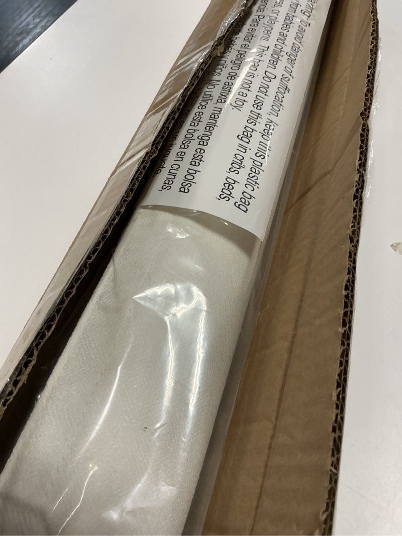 Condition photo showing Good Condition for LazBlinds Cordless Roman Shades for Windows, Light Filtering Thermal Insulated Window Blinds, Lightweight Fabric Blinds for Indoor Windows, 26" W x 60" H, Ivory Light Filtering - Ivory 26" W x 60" H
