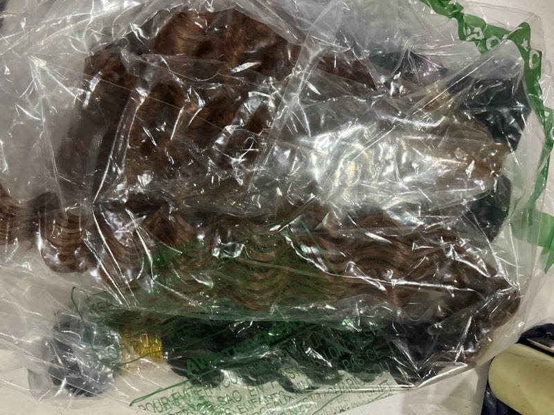 Condition photo showing Good Condition for 24 26 28 inch t1b430 ombre human hair bundles ombre brown kinky curly 3 bundles #30 light brown curl