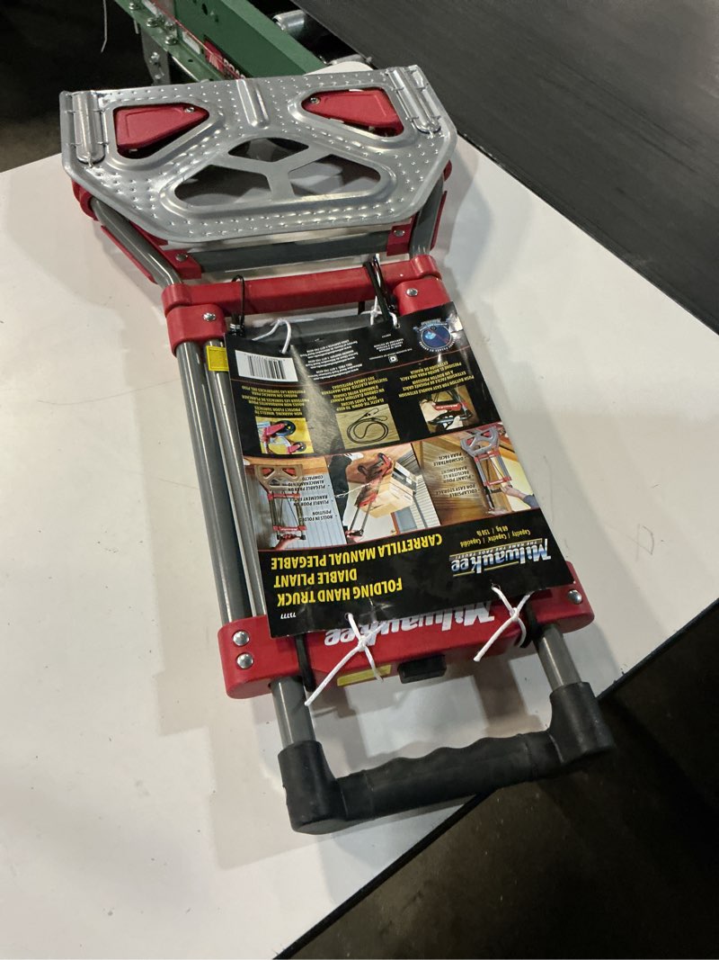 Condition photo showing Good Condition for milwaukee collapsible folding hand truck 150 lb