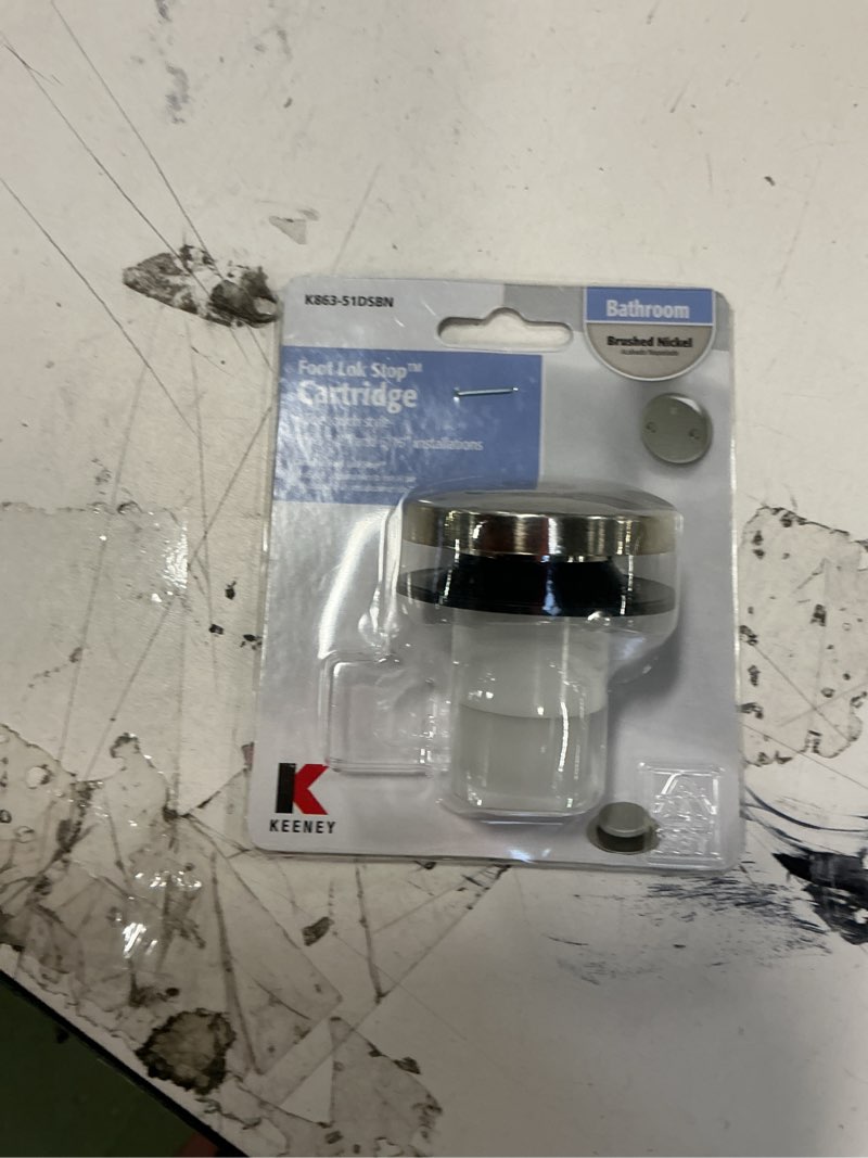 Condition photo showing New/Like New for Plumb Pak Cartridge Foot LOK Brushed NIC K863-51DSBN