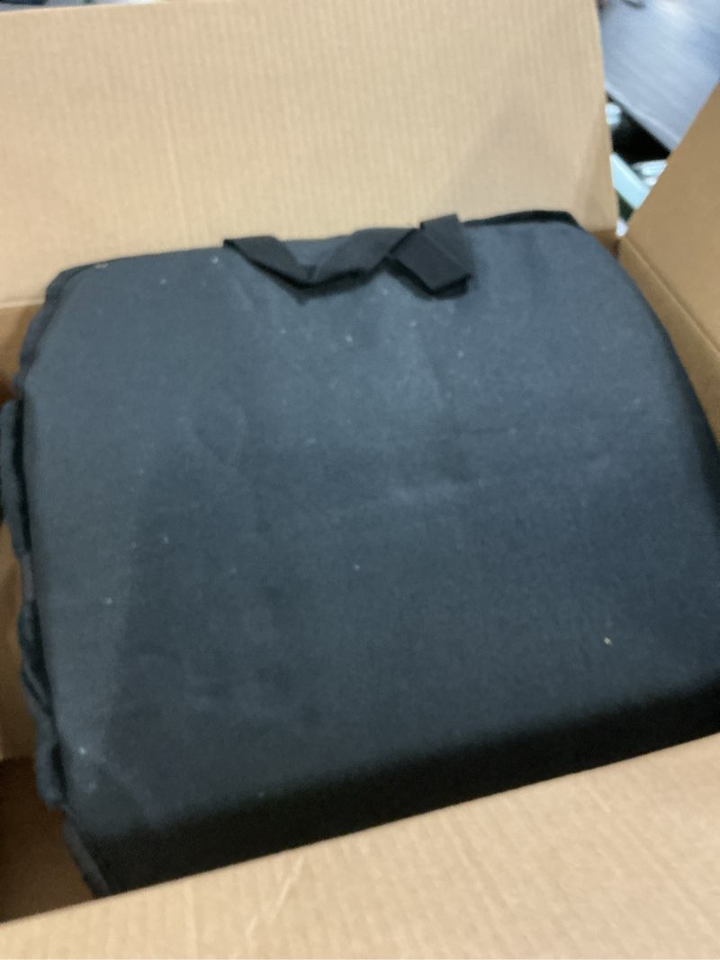 Condition photo showing As Is for Portable Heated Seat Cushion(No Power Bank) Heated Camping Chair Pad,Foldable Heated Stadium Seat for Bleachers,USB Powered Heated Seats Great for Sports, Fishing, Concerts Black