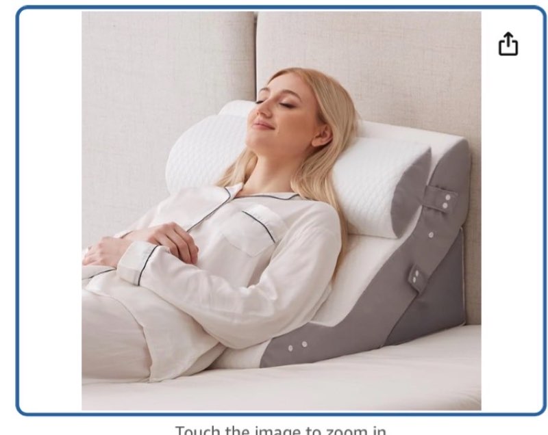 ruqmuis wedge pillow set for after surgery, bed wedge pillow, white | 3pcs adjustable back pillow for sitting up, acid reflux, orthopedic pillow for sleeping & snoring, neck & lumber support