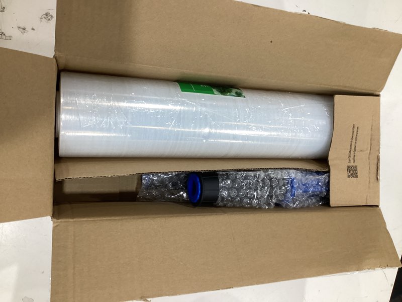 Condition photo showing New/Like New for fugacity shrink wrap-1 roll with handles 15 inch w 1000ft l heavy duty stretch wrap,60 gauge 500% stretch industrial strength | moving supplies for pallet wrap, furniture wrapping moving & protection 1 pack(with handles)-60 gauge 1 pack(with handles)