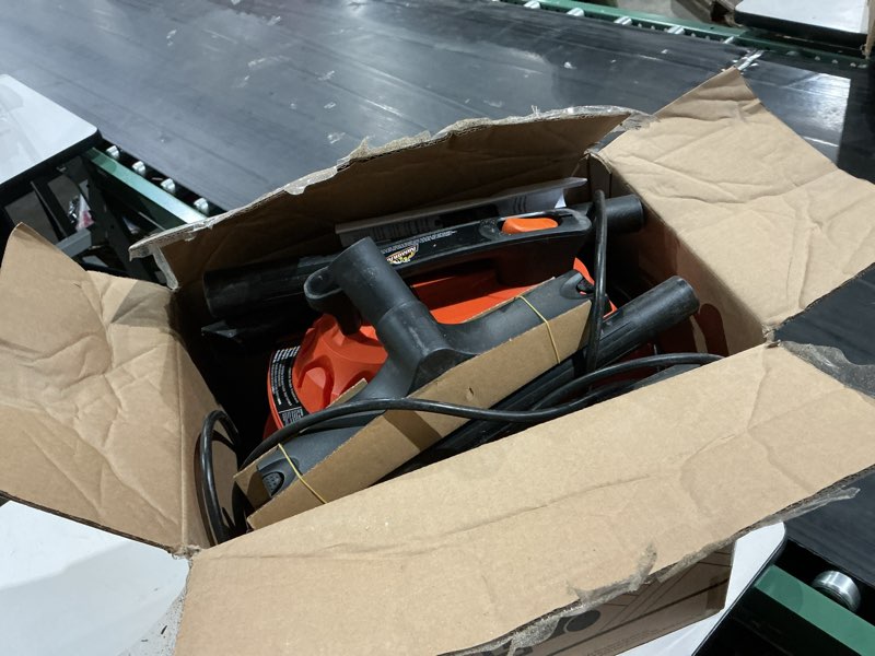 Condition photo showing As Is for armor all aa255w wet/dry utility vac 2.5 gallon, 2.5-gallon,120 volts (ac), orange/black update 2.5 gal