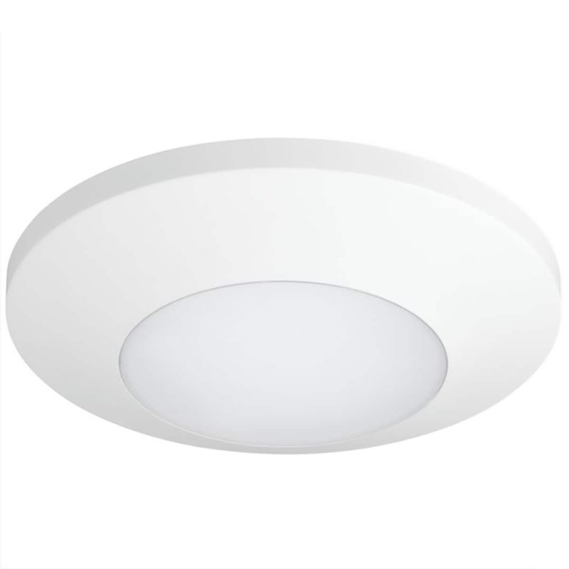 PROGRESS LIGHTING 7.5" ROUND WHITE MINI FLUSHMOUNT LED LIGHT 860 LUMENS NEW
