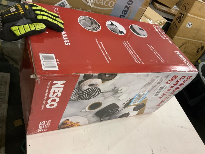 Condition photo showing As Is for NESCO CU-50, Professional Coffee Urn, 50 Cups, Stainless Steel