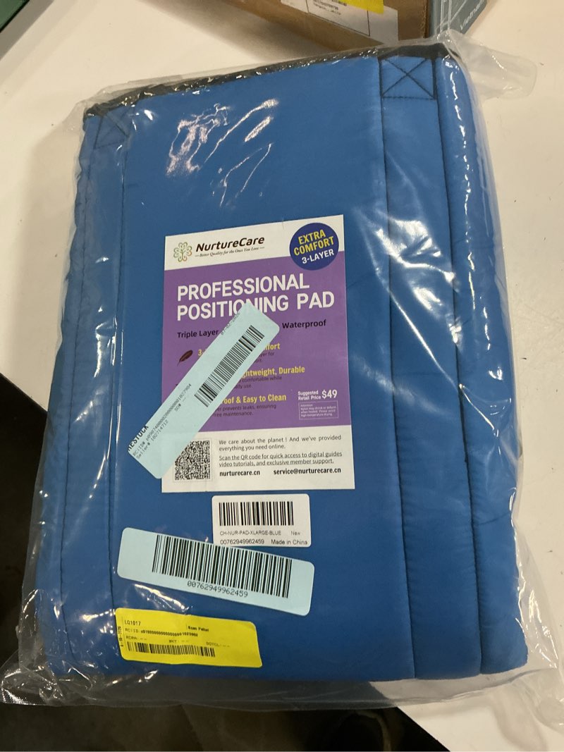 Condition photo showing Good Condition for upgraded 3-layer positioning bed pad with handles, transfer & slide sheet for elderly care, waterproof washable draw sheet for turning, lifting & repositioning (48" x 40", blue) large 1. lake blue