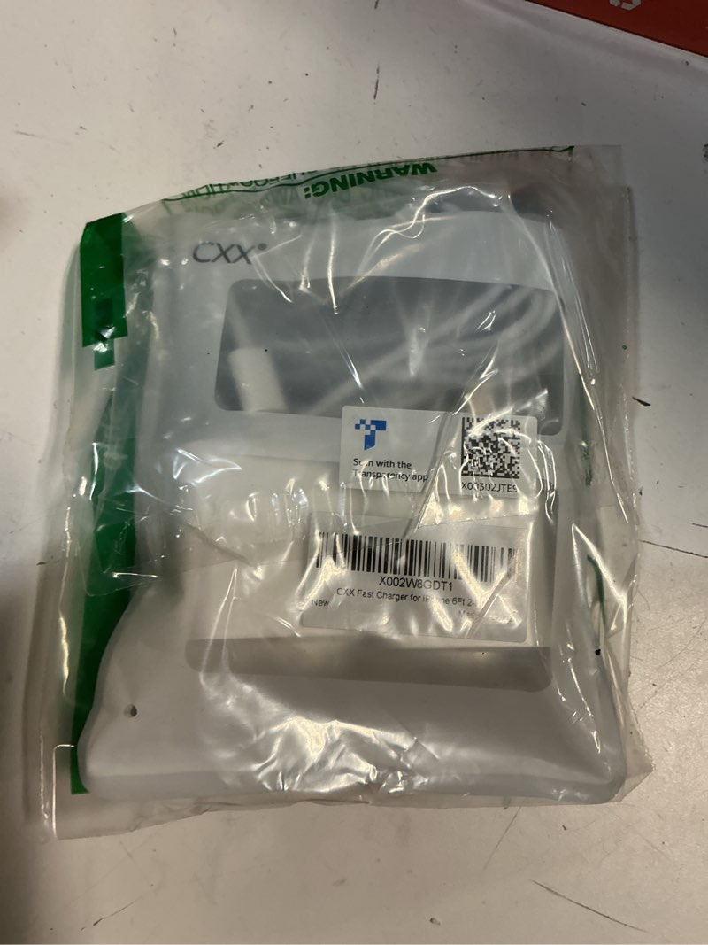 Condition photo showing New/Like New for iphone charger fast charging,iphone fast charger 2pack type c fast charger block plug adapter 6ft usb-c to lightning cable cord for iphone14/13/13 pro/12 pro/12 pro max/11/xs max/xr/x/se,ipad,airpods 6ft c-l
