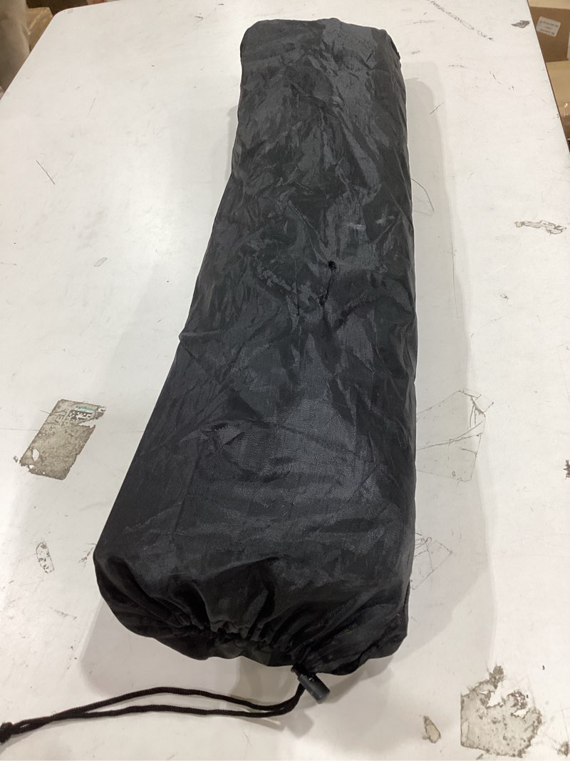 Condition photo showing As Is for fahkns portable camping table,folding side table aluminum top for camping hiking backpacking outdoor picnic?27" d x 18" w x 16" h?off white?