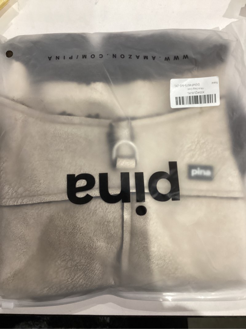 Condition photo showing New/Like New for PINA Dog Jacket for Small Medium Large Dogs, Waterproof Dog Coat with Built in Harness Dogs Winter Jacket, Puppy Cold Weather Coats, Warm Fleece Windproof Puppy Snowsuit S(chest:17.7in, 7-9lb) Beige