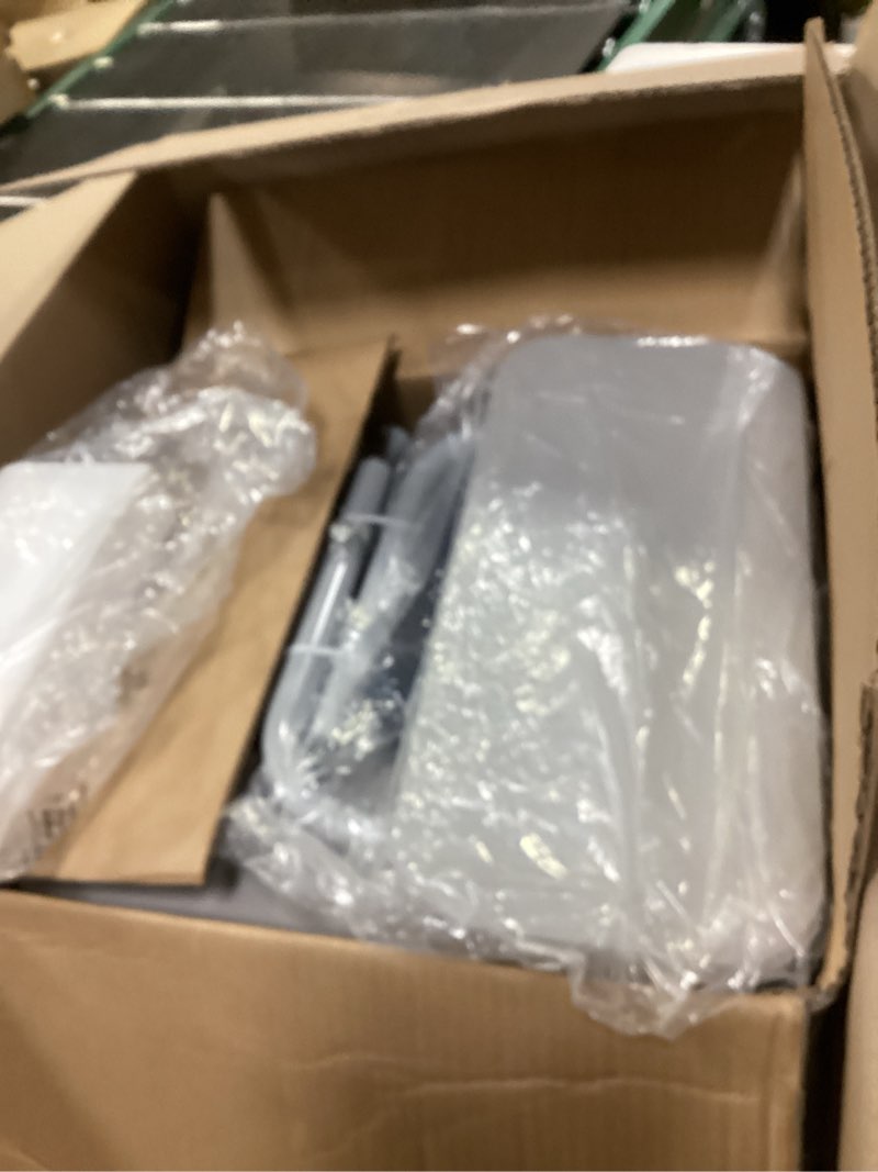 Condition photo showing Good Condition for Drop Arm Bedside Commode, Commode with Padded Seat and Backrest, 500lbs Capacity, 5.81QT Removable Bucket, Adjustable Height Portable Toilet for Adults, Gray