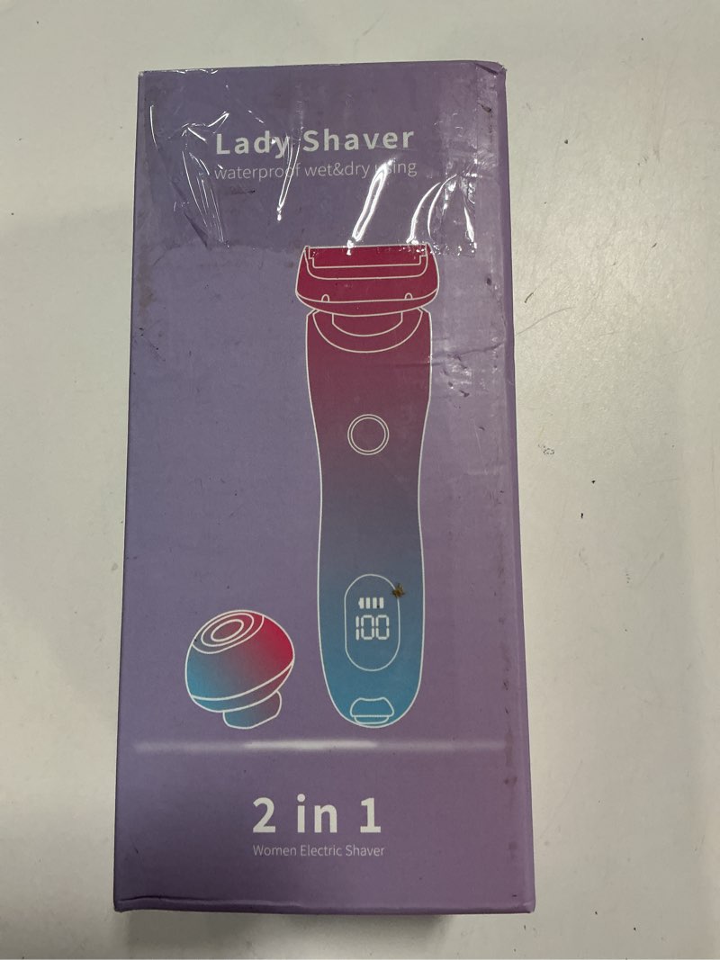 Condition photo showing New/Like New for livora electric shaver for women,bikini trimmer for women,2 in 1 wet & dry painless hair removal with 2 removable heads,with removable head for leg arm underarm bikini area,ipx7 waterproof(pink)
