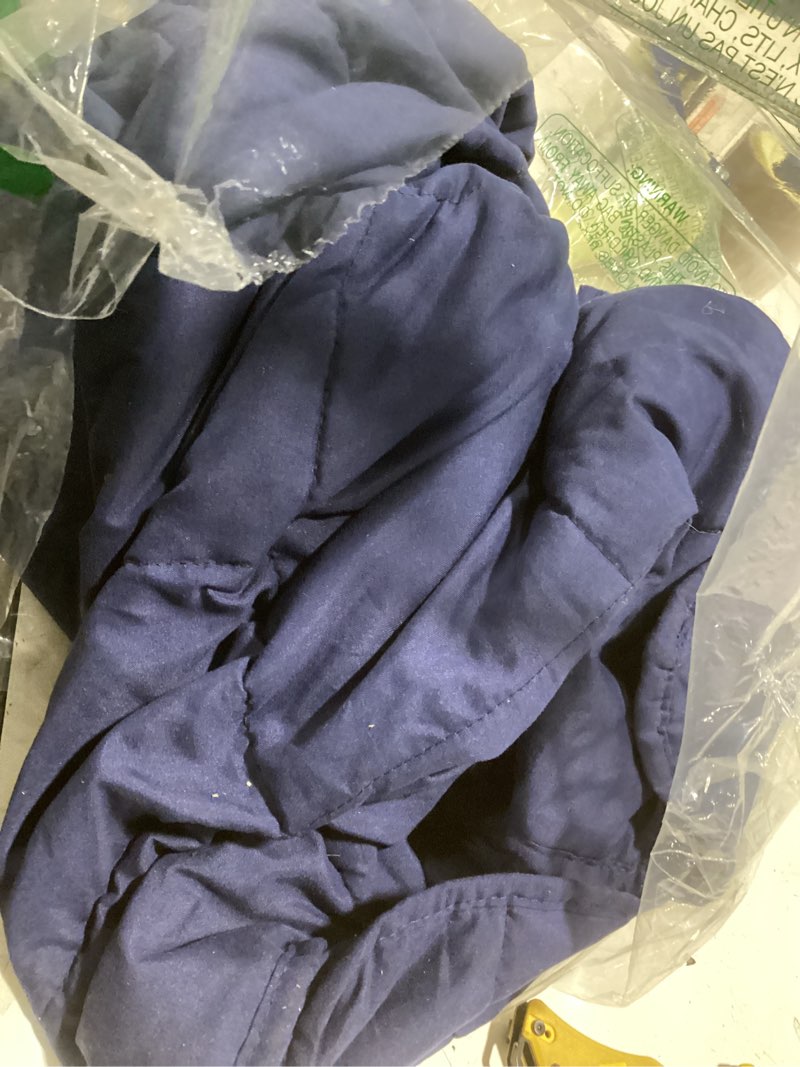 Condition photo showing Good Condition for yescool weighted blanket (7 lbs, 41" x 60", blue) cooling heavy blanket for sleeping perfect for 60-90 lbs, breathable blanket with premium glass bead, machine washable blue 41x60-7 lbs