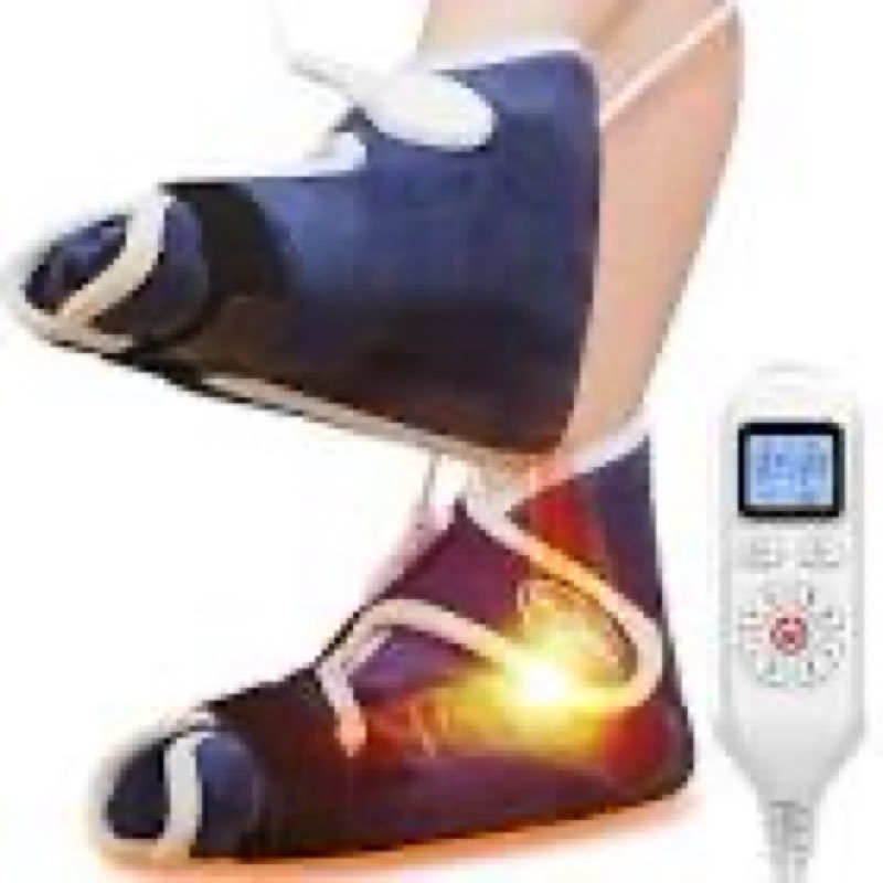 CAMECO 1 Pack Foot Ankle Heating Pad for Neuropathy Pain Relief, 86?-158? Electric Heated Foot Warme
