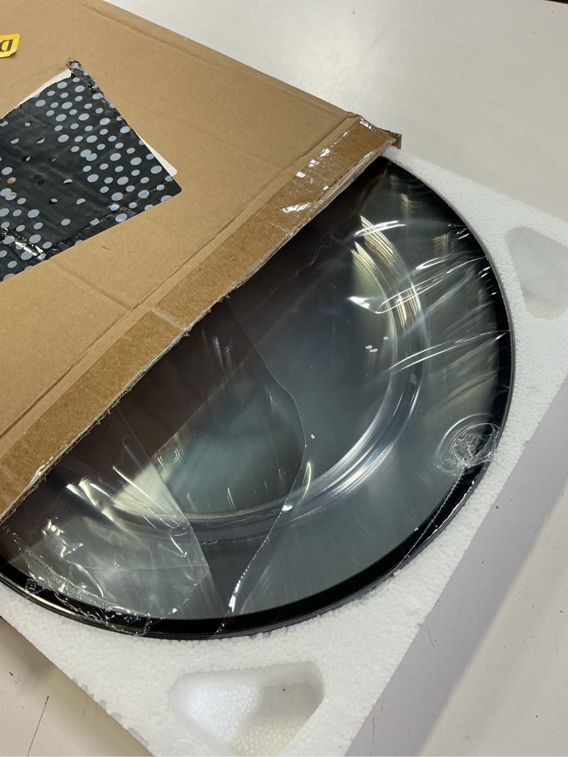 Condition photo showing Good Condition for goodluck 12 inch charger plates, 25 pack clear charger plates with black trim, plastic charger plate bulk for dinner, wedding, party, event decoration, clear&black black rim 25 pack