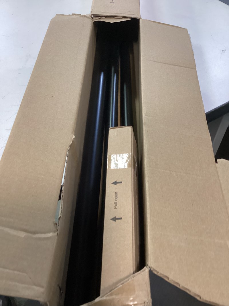 Condition photo showing Good Condition for double curtain rod 36 to 72 inch, hotozon 1 inch heavy duty double curtain rods for windows 24 to 68 inches(2-5.6 ft), telescoping drapery rod with simple end finials, silver silver 36-72"