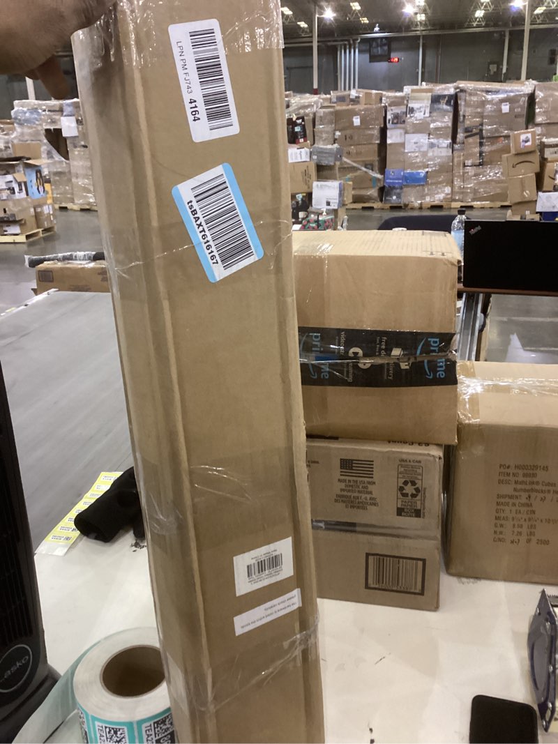 Condition photo showing Good Condition for LazBlinds Cordless Bamboo Roman Shades, Privacy Blinds for Interior Windows, Room Darkening Roll Up Bamboo Blinds for Home & Patio, 29" W x 64" H, Highfield Teak Pricacy - Highfield Teak 29" W x 64" H