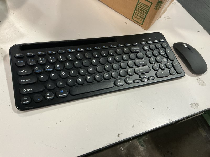 Condition photo showing As Is for cimetech Wireless Keyboard, Dual Mode (BT+2.4G) Wireless Keyboard, Silent Computer Keyboard for Windows PC Laptop iPad Smartphone Tablet Android Mac
