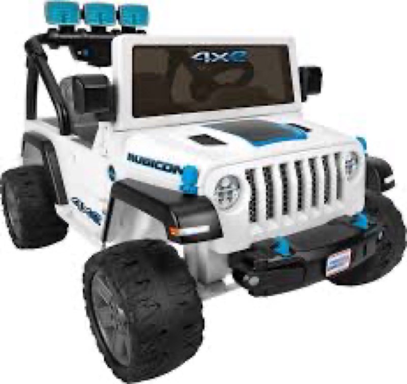 Power Wheels Jeep Wrangler 4XE Ride-on Toy with Sounds and