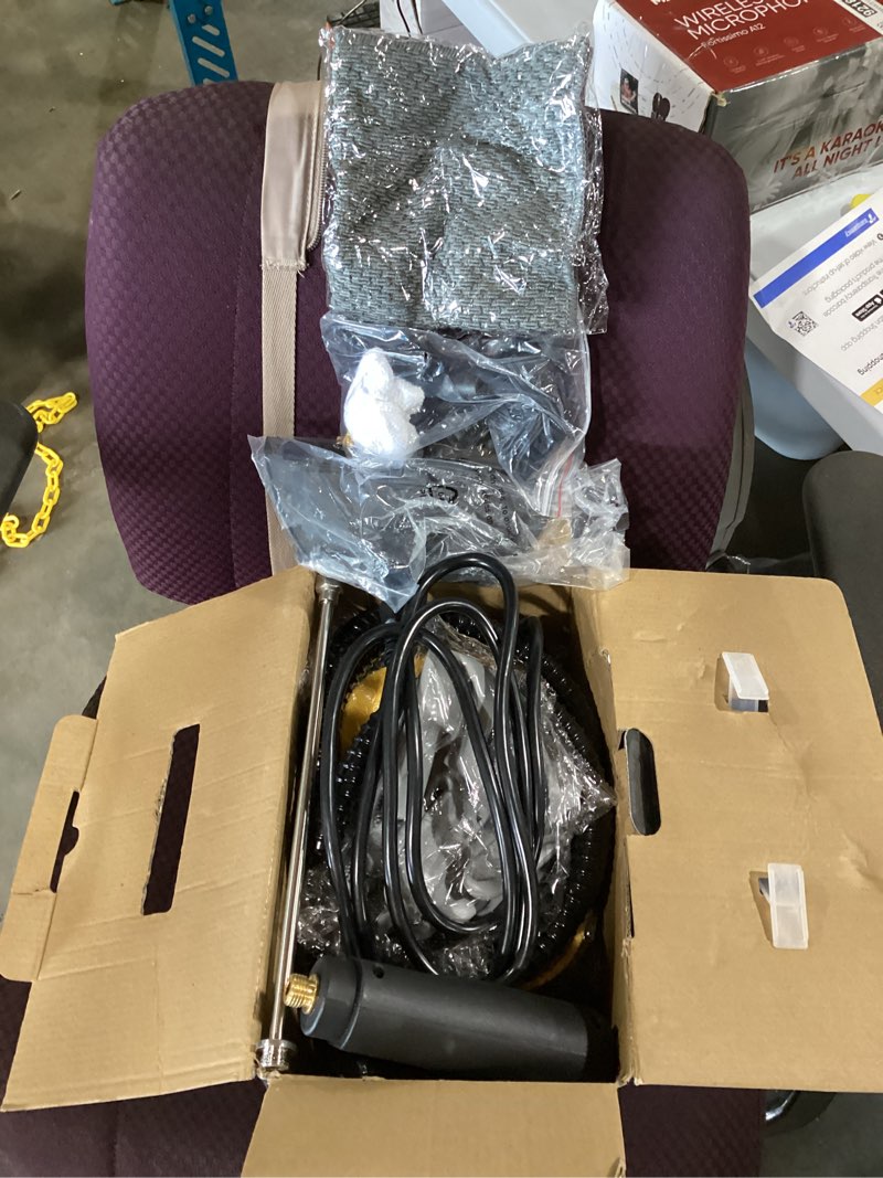 Condition photo showing Good Condition for steam cleaner,15s heat-up,1.6l tank,3-level adjustable handle,2500w steamer for cleaning,portable steamer for cleaning with 16pcs accessories,steam cleaner for home,grout,tile,couch,car,dirt,grease