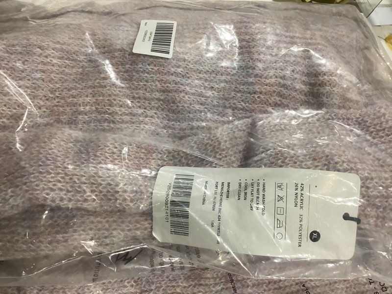 Condition photo showing New/Like New for Women’s 2025 Fall and Winter Fashion Cardigan Lightweight Soft Knit Cardigan for Women Long Sleeve Open Front Coat Sweater Purple X-Large