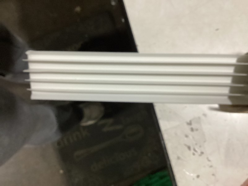 Condition photo showing New/Like New for 2 Pcs 36 Inch Vinyl Replacement Door Bottom,1-3/4 Inch Wide Replacement Door Bottom with Vinyl Fins, Threshold Seal Bottom of Door Weatherstrip Kerf Weather Stripping for Bottom Door Exterior (White)