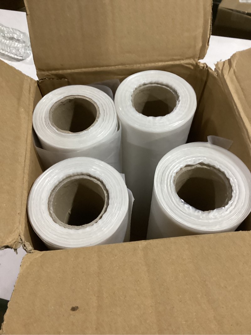 Mr Miracle Plastic Produce Bags for Food Storage - 12"x20" Clear Grocery Bag for Fruits, Vegetables,