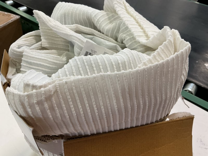 Condition photo showing Good Condition for Origin 21 84-in Ivory Blackout Interlined Grommet Curtain panel