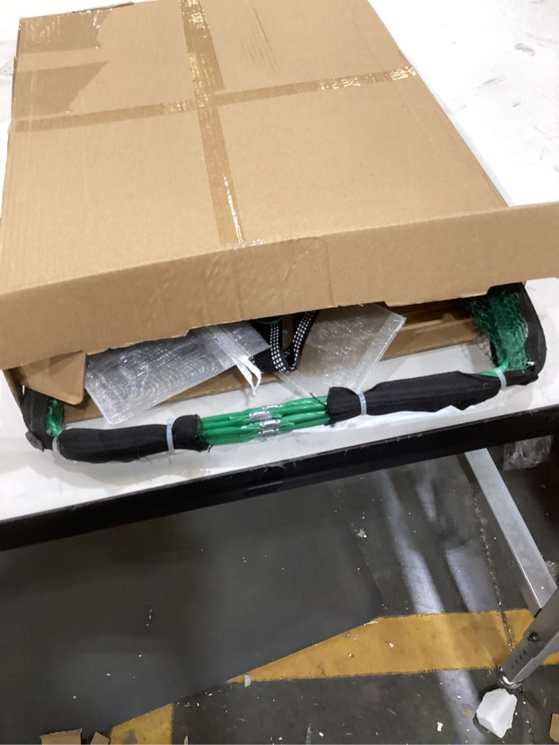 Condition photo showing As Is for minnow trap 27in*10in” with foldable fishing net & collapsible fish bucket - crab, crawfish, shrimp trap for freshwater saltwater fishing
