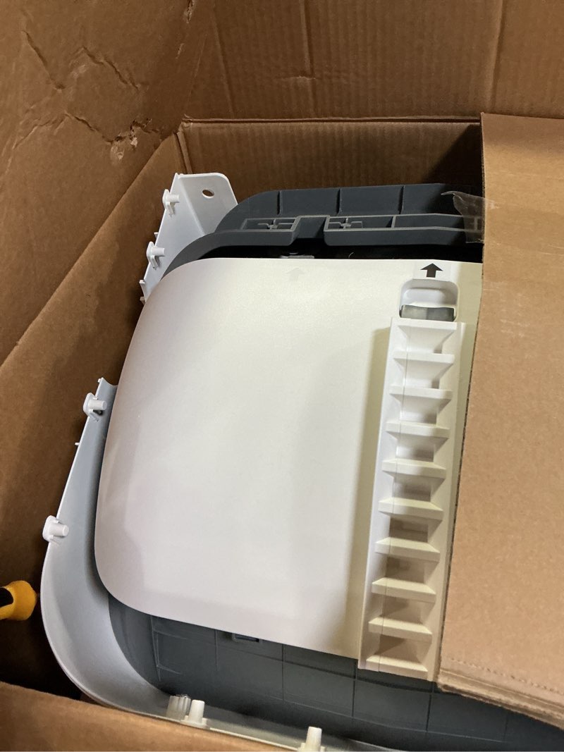 Condition photo showing As Is for Automatic Cat Litter Box Self Cleaning - APP Control and Weight Monitoring - Ultra-Quiet, Suitable for Medium Cats and Kittens, Safe Anti-Pinch Litter Box (Assembly Required) -White