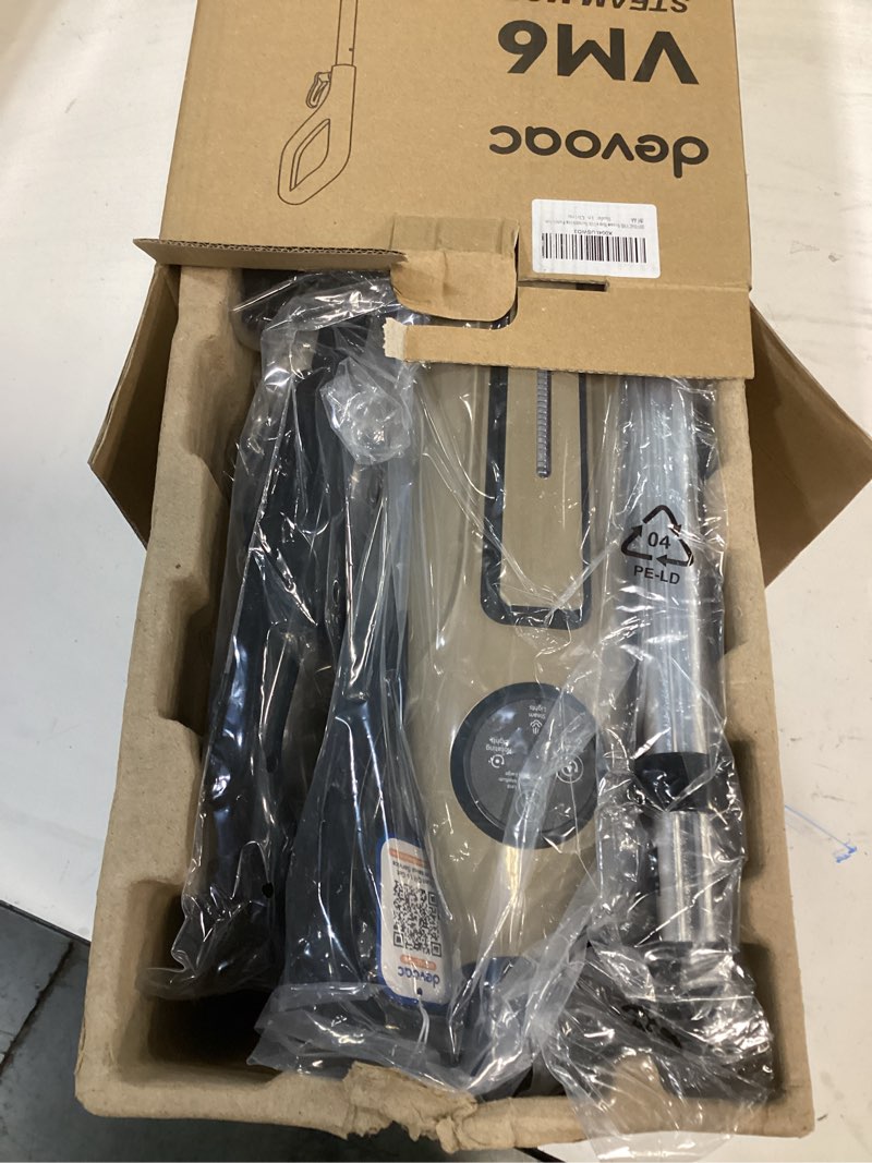 Condition photo showing New/Like New for DEVOAC VM6 Scrubbing Steam Mop with Rotating Mop Pads, 10 in 1 Steam Mop, Lightweight Spin Mop & 3 Steam Modes for Hard Floor Laminate Marble Floors (Khaki)