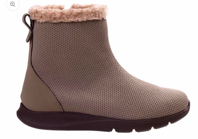 Spenco Women's Cozy Winter Hiking Shoe, Fossil, 8 Wide