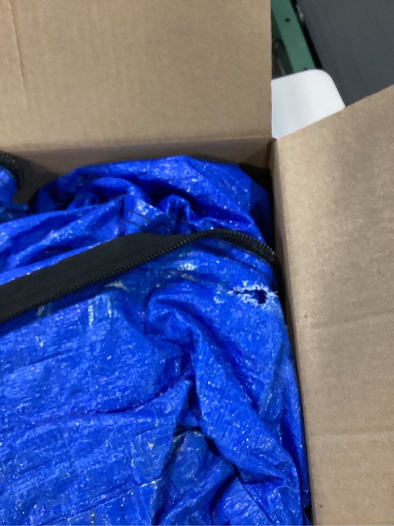 Condition photo showing As Is for Mattress Bags for Moving, BETU Mattress Protector Waterproof Mattress Cover King Size Storage Bags with 8 Heavy-Duty Handles and Zipper for Bed Extra Thick Large Reusable (82"x79"x15" Blue) King 1 Pack (82”x79”x15") Blue