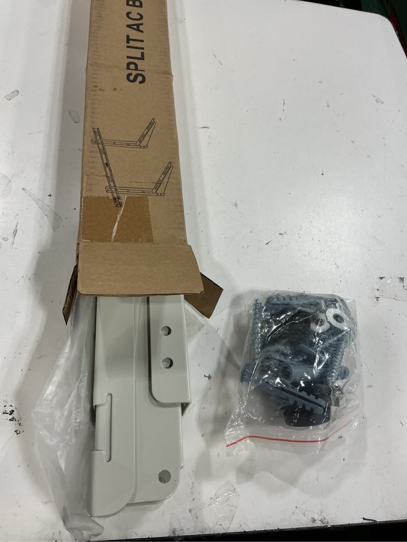 Condition photo showing Good Condition for heavy duty mini split wall mounting bracket, 400lb load capacity, galvanized steel with dual anti-rust coating, adjustable leveling design, anti-vibration pads, fits 7000–12000 btu outdoor ac units 7000btu-12000btu