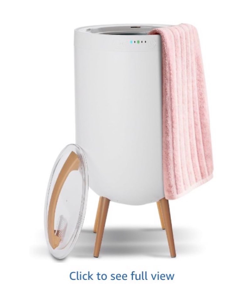 warmder towel warmer, 25l towel warmer bucket for bathroom - speaker & ambient light, adjustable tim