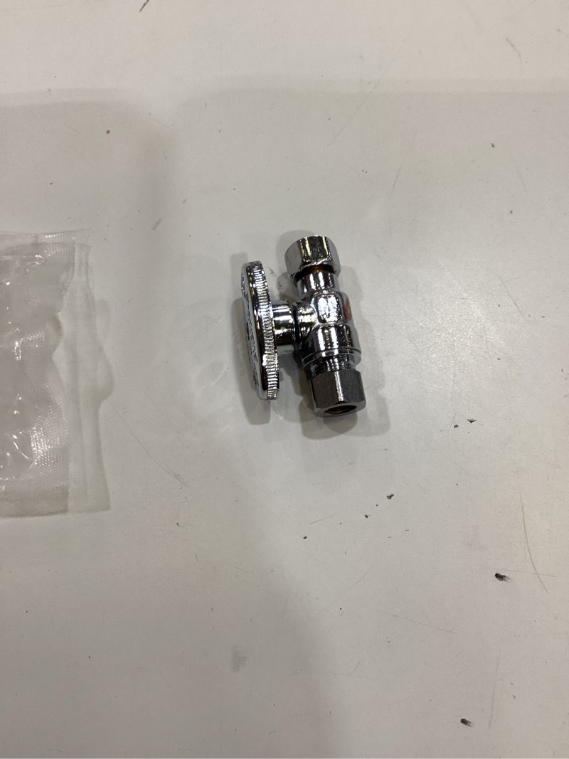 Condition photo showing As Is for sharkbite brass 3/8-in od female compression x 3/8-in od compression quarter turn