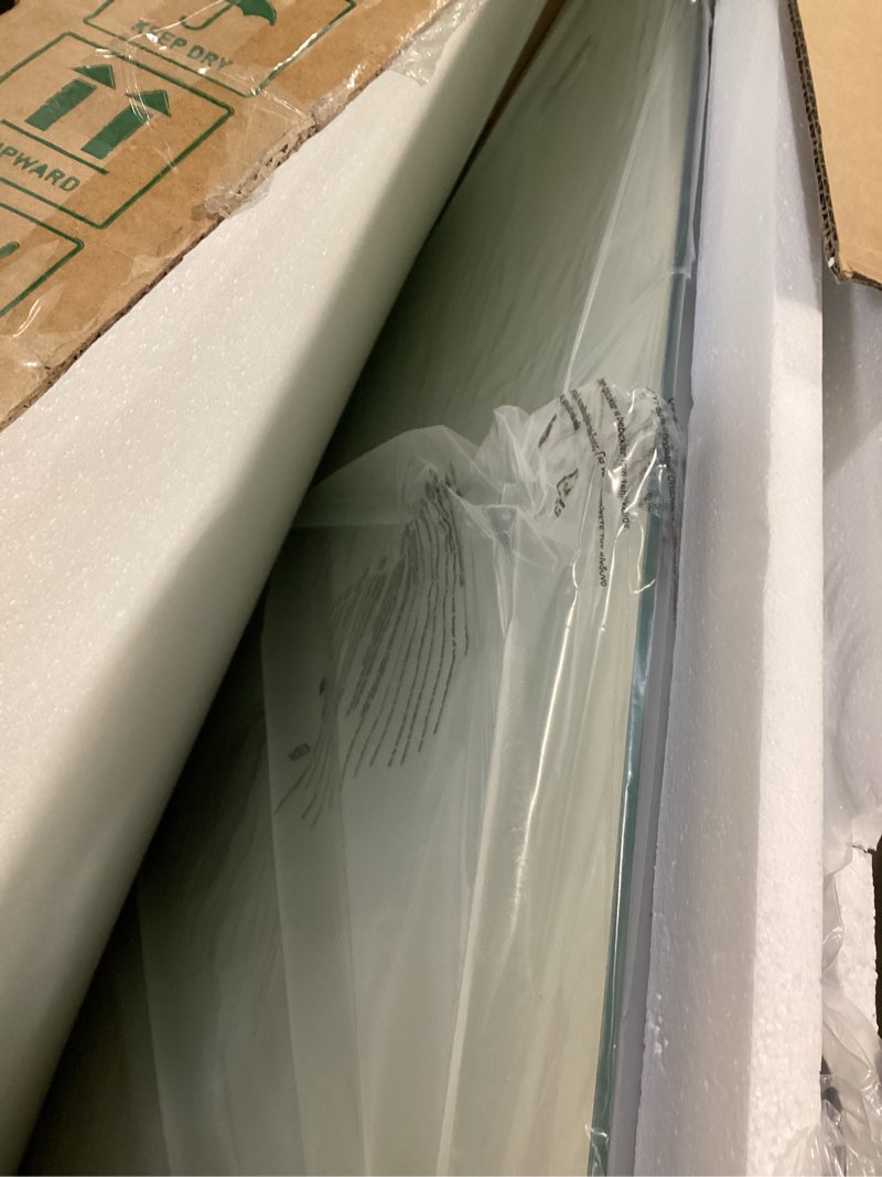 Condition photo showing New/Like New for TokeShimi 40 x 32 Inch LED Backlit Mirror Bathroom, 3-Color Anti Fog Lighted Mirror for Wall, Vanity