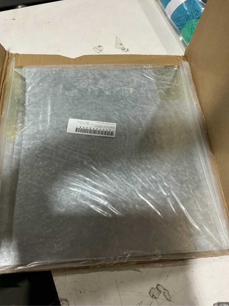 Condition photo showing Good Condition for meccanixity 1/32" hot rolled steel sheets, 12" x 12" steel plate base metal sheet (300x300x0.8mm) for structural support construction boards industrial use machinery manufacturing, silver 12"x12"x1/32"(300x300x0.8mm) 1