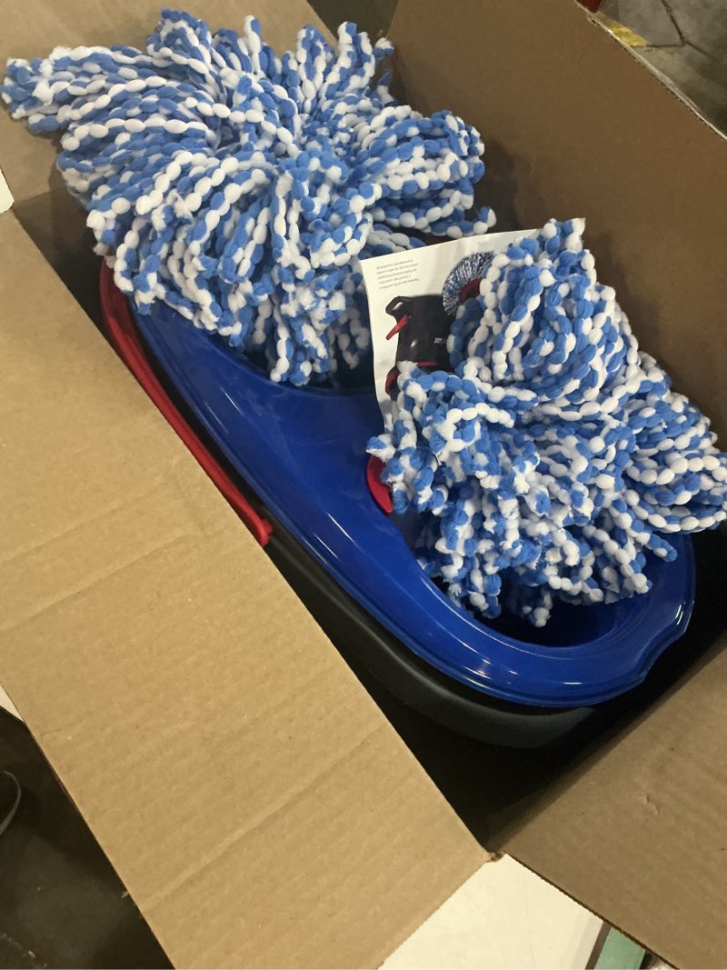 Condition photo showing Good Condition for O-Cedar RinseClean Spin Mop & Bucket System + 2 Extra Mop Heads| Clean with Water | Removes 99% of Bacteria Plastic Rinseclean Spin Mop & Bucket + 2 Extra Refills Cleaning System