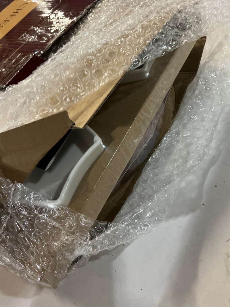 Condition photo showing New/Like New for acacia cheese board & knife set – charcuterie board with ceramic bowls, slide-out drawer & serving utensils, perfect for entertaining – ideal gift for weddings, housewarming & holidays plain / no engraving