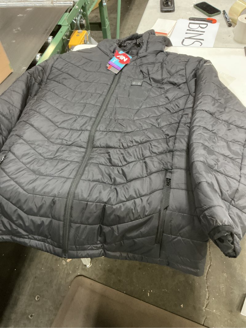 Condition photo showing Good Condition for ANTARCTICA GEAR Heated Jacket, Lightweight Heating Jackets with 12V/5A Power Bank, 6 Areas Winter Coat for Men and Women 3X-Large Black