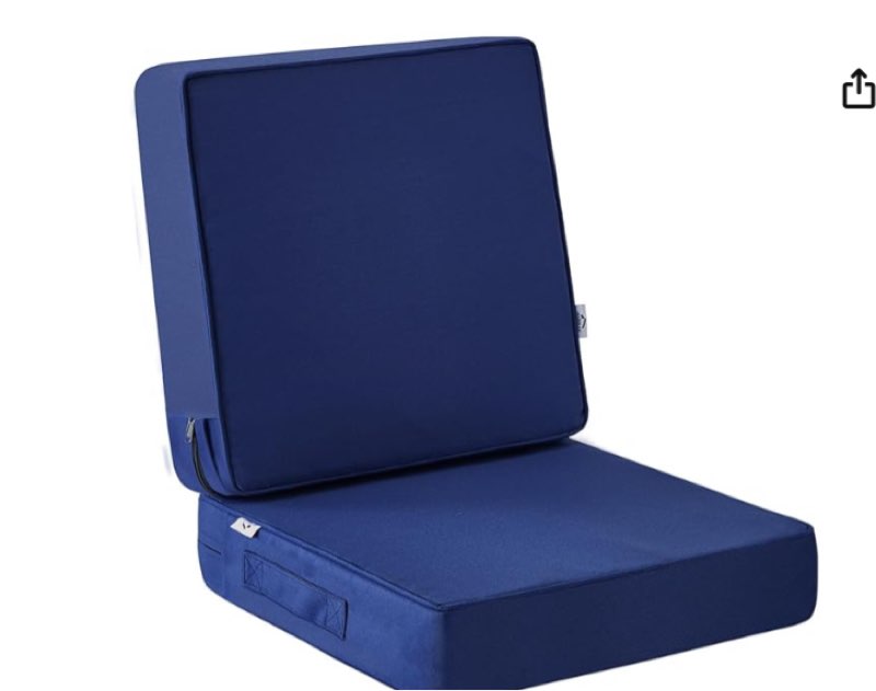 ipynbap outdoor cushions, outdoor chair cushions, 24 x 24 x 4 inches, outdoor furniture cushions with removable cover, waterproof and fade resistant, cushions