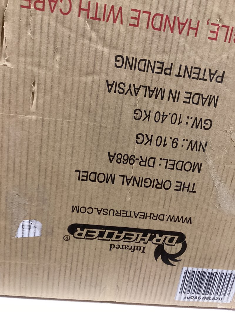 Condition photo showing Good Condition for Dr Infrared Heater Portable Space Heater, Original, 1500-Watt, Cherry (Pack of 1)