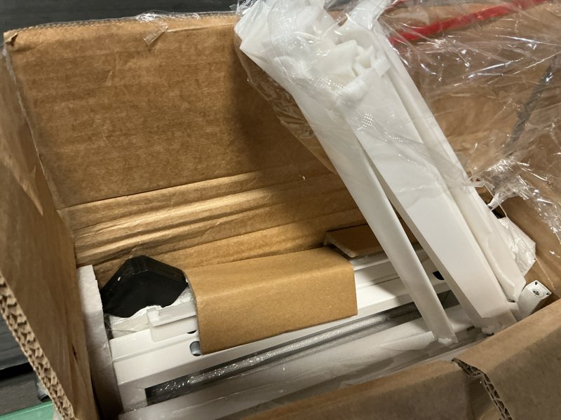 Condition photo showing Good Condition for OLIXIS 9 Drawer Storage Dresser with Wood Top - Wide Fabric Chest Organizer for Bedroom, Closet, Living Room,Tower Cabinet, TV Stand, Hallway Entryway Furniture,Bright White White 11.8"D x 39.6"W x 39.4"H (9 Drawers)