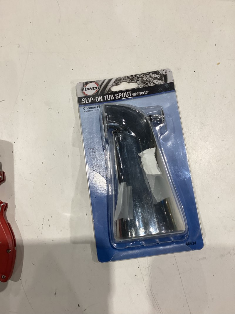 Condition photo showing Good Condition for danco 88434 durable metal diverter spout, chrome, 1/2inch slip connection, 1 set